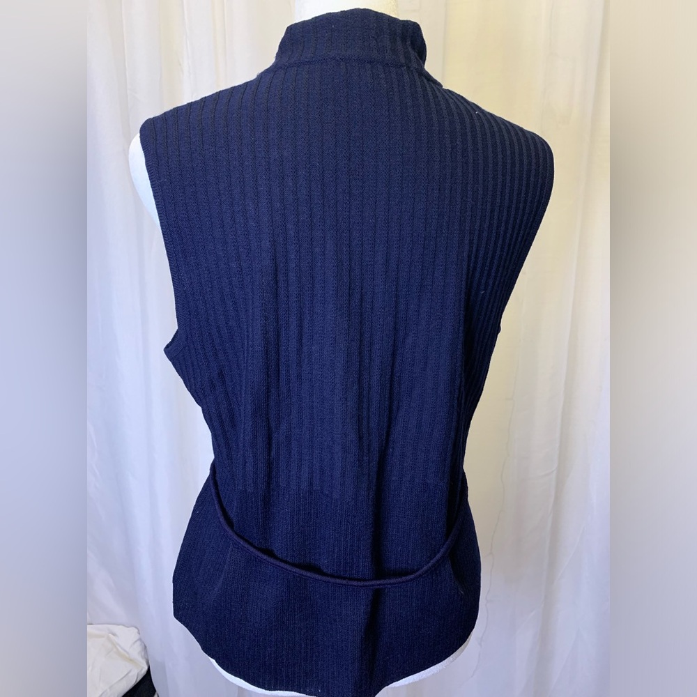 St.John high neck ribbed Sleeveless top - Picture 2 of 5